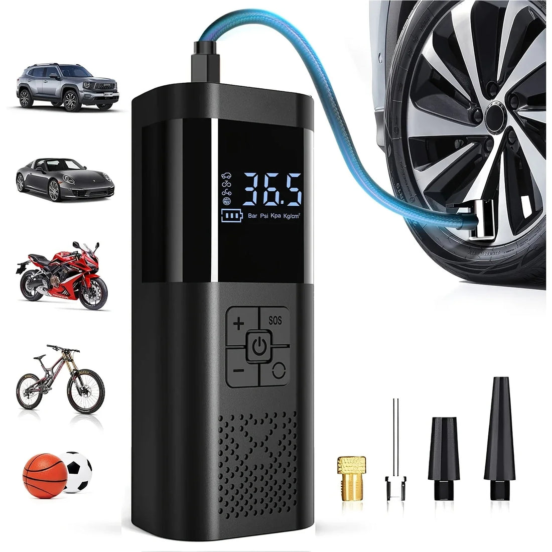 Coldsnap cordless tire inflator